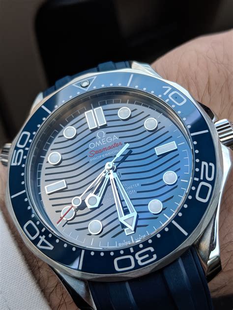 blue dial replace face omega seamaster